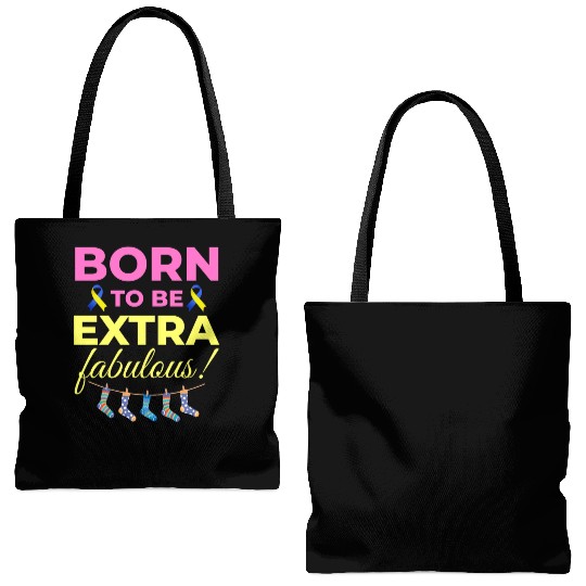 Down Syndrome Awareness Extra Fabulous Tote Bags (AOP)