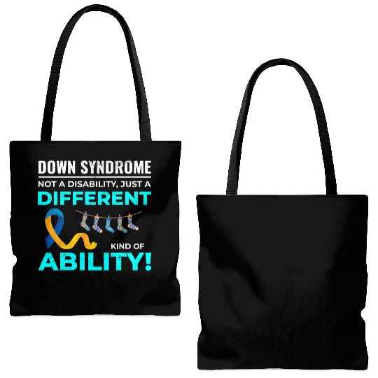 Down Syndrome Awareness Different Ability Tote Bags (AOP)
