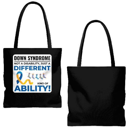 Down Syndrome Awareness Different Ability Tote Bags (AOP)