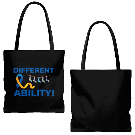 Down Syndrome Awareness Different Ability Tote Bags (AOP)