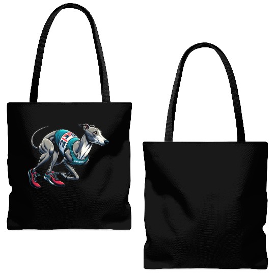 Marathon Master: Greyhound's Race Day Tote Bags (AOP)