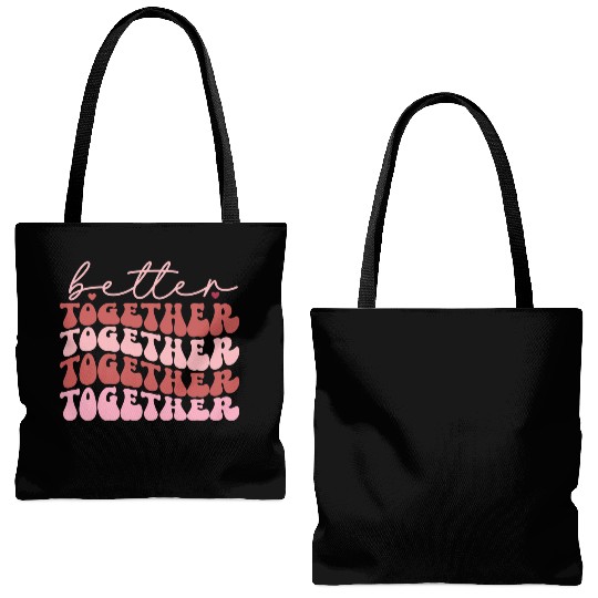 Harmonious Unity : Better together Tote Bags (AOP)