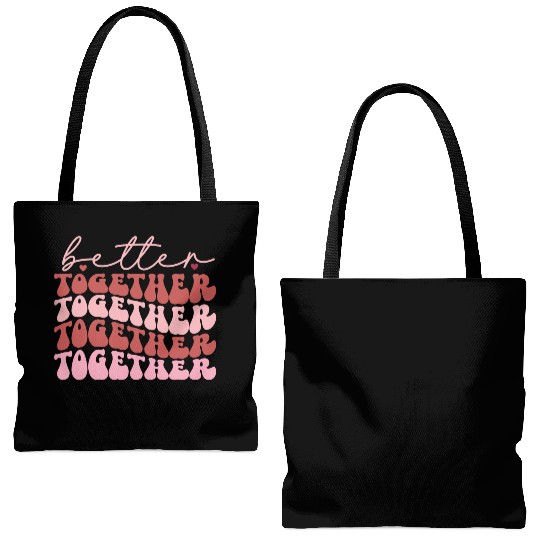 Harmonious Unity : Better together Tote Bags (AOP)