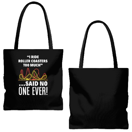 Roller Coaster Fan Tote Bags (AOP)
