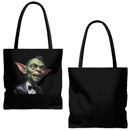 Green Goblin with Tuxedo Tote Bags (AOP)