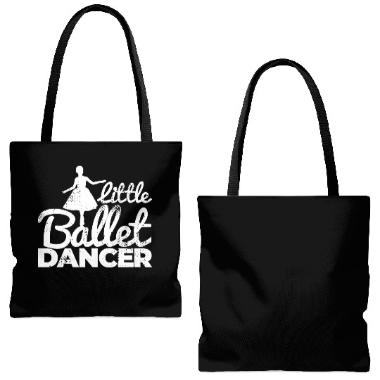 Little Ballet Dancer Tote Bags (AOP)