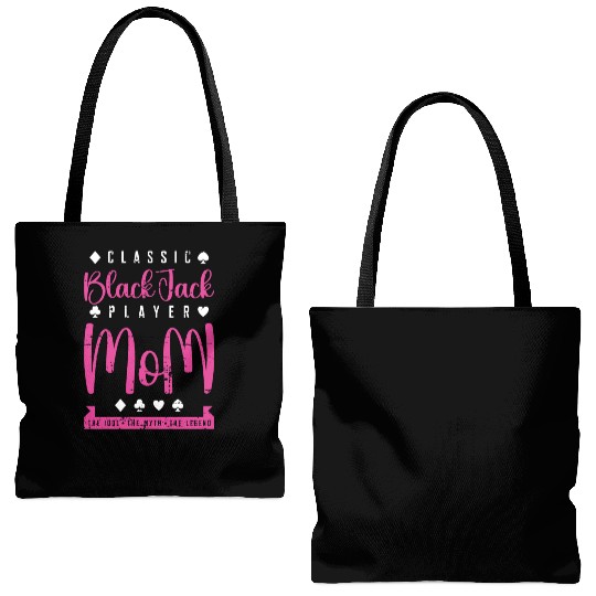 Classic Blackjack Player Mom The Card Game Lover Tote Bags (AOP)