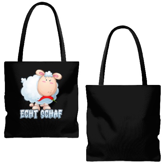 Sheep North German Lamb Shepherd Tote Bags (AOP)