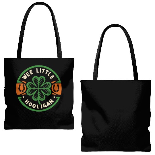 Lucky Hooligan Clover Tote Bags (AOP)