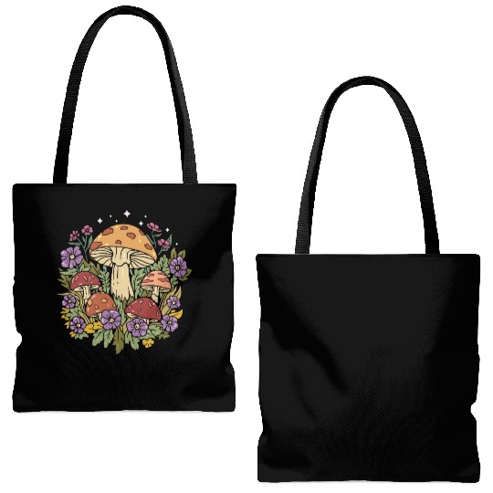 Mushroom Cottagecore Naturecore Tote Bags (AOP)