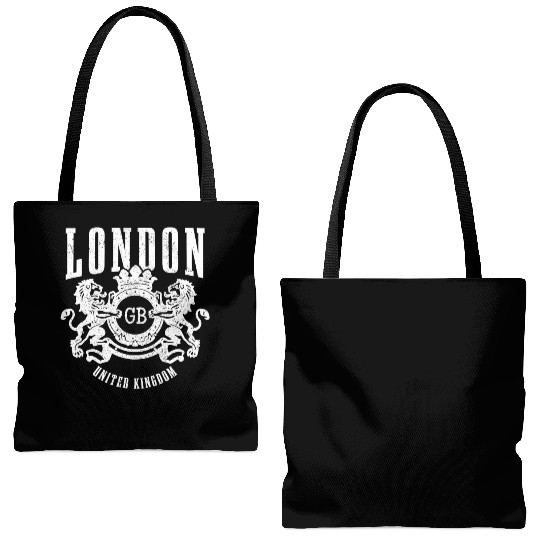 London England UK Souvenir Gift Tote Bags (AOP)