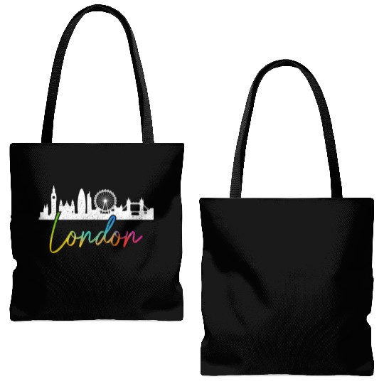 London England UK Souvenir Gift Tote Bags (AOP)