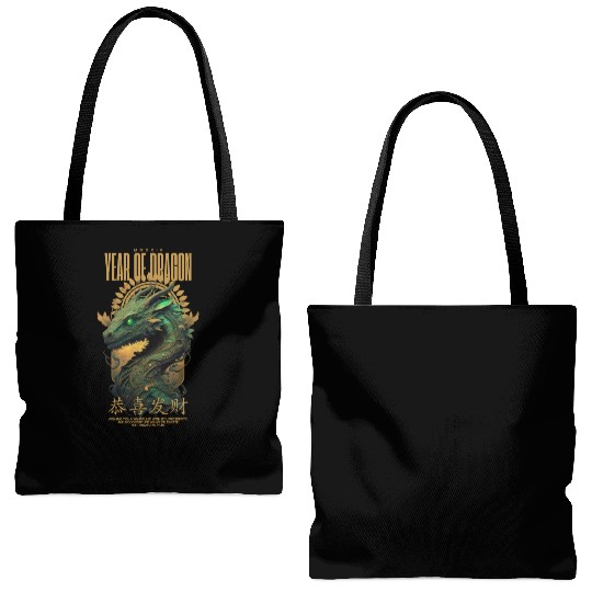 Year of the Dragon Tote Bags (AOP)