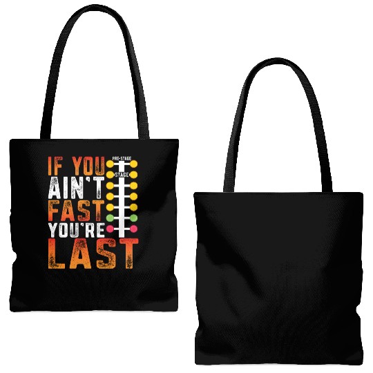 Drag Racing Last Drag Strip Light Tote Bags (AOP)