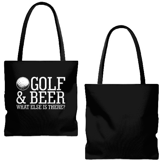 Golf Beer What Else Is There Tote Bags (AOP)