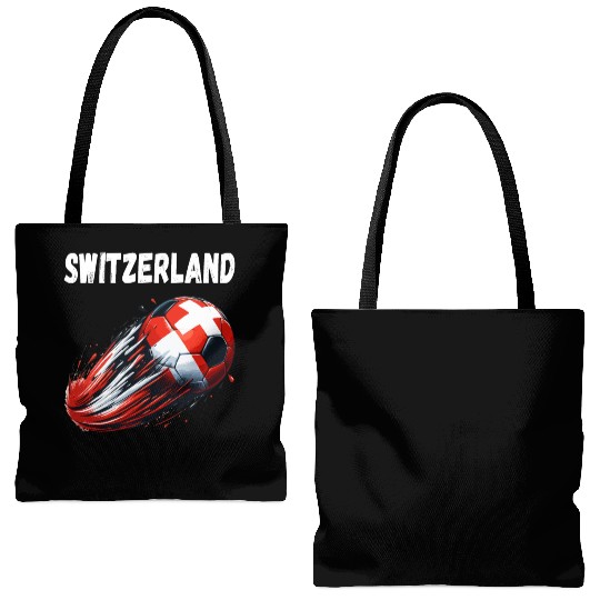 Switzerland Footballgraphic illustrationsoccer mot Tote Bags (AOP)
