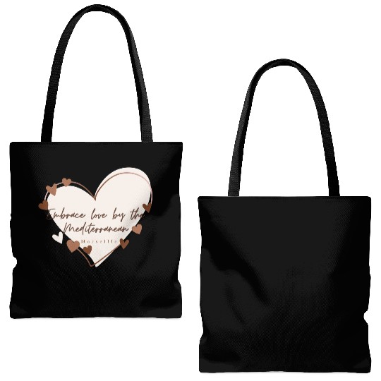 Embrace love by the Mediterranean Tote Bags (AOP)