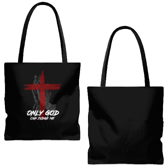 Only God Can Judge Me Tote Bags (AOP)