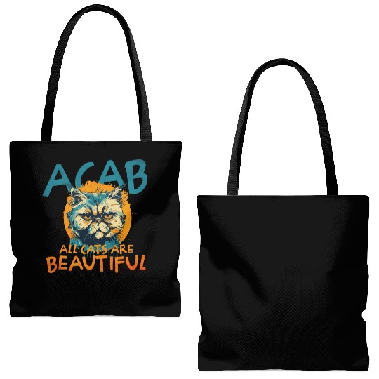 ACAB All Cats Are Beautiful Tote Bags (AOP)