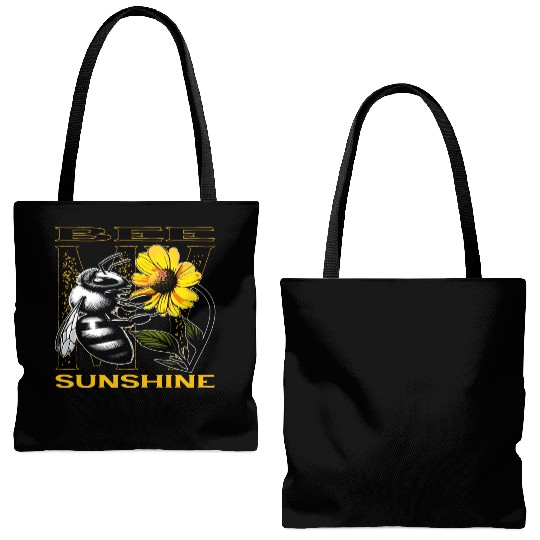 Bee Sunshin, Natures Harmony Tote Bags (AOP)