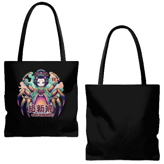 Jorogumo: Japanese Spider Devil Tote Bags (AOP)