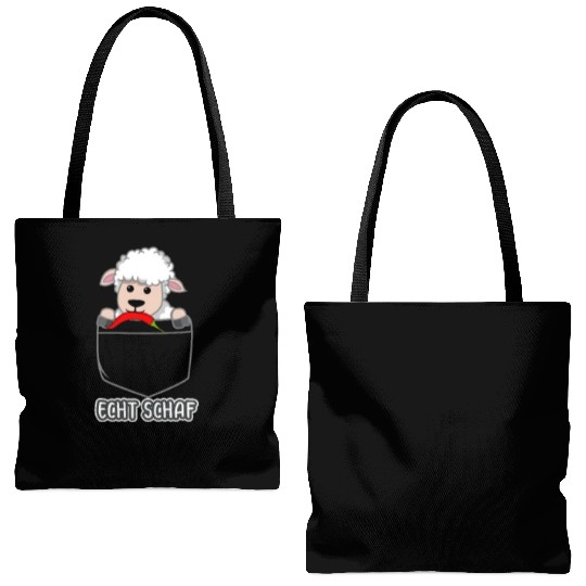 Sheep North German Lamb Shepherd Tote Bags (AOP)