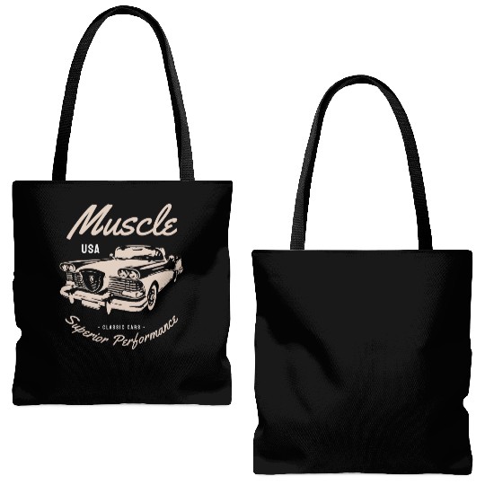 Muscle car superior performance Tote Bags (AOP)