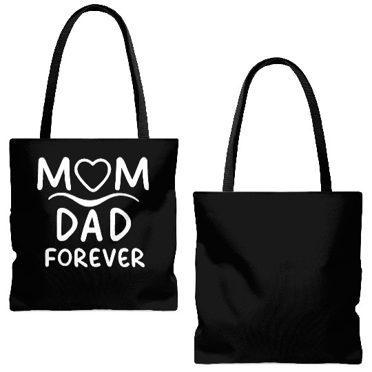mom and dad for ever, nice gift for parents Tote Bags (AOP)