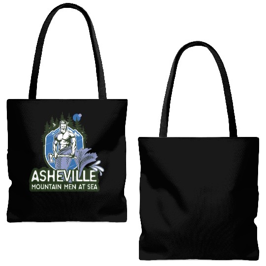 Asheville mountain men at sea Tote Bags (AOP)