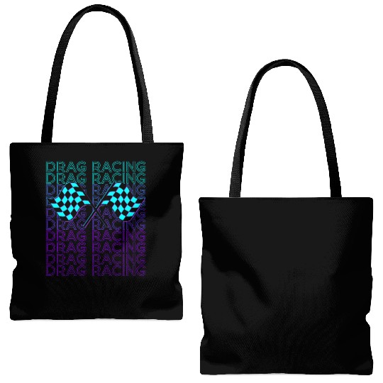Drag Racing Drag Race Racer Retro Tote Bags (AOP)