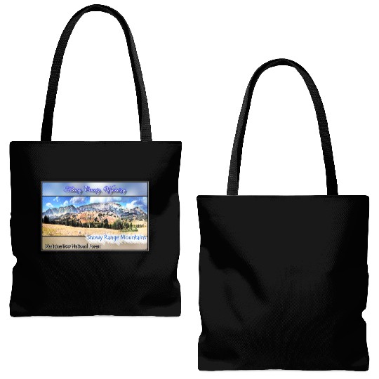 I've Been Framed! Snowy Range Scenic Byway Wyoming Tote Bags (AOP)