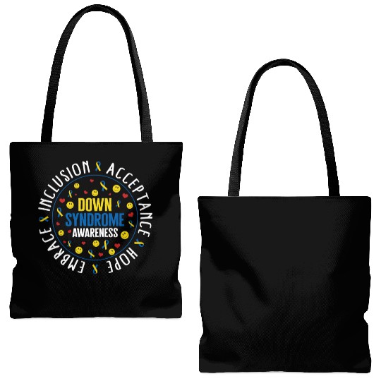 Down Syndrome Awareness Tote Bags (AOP), Embrace Inclusion