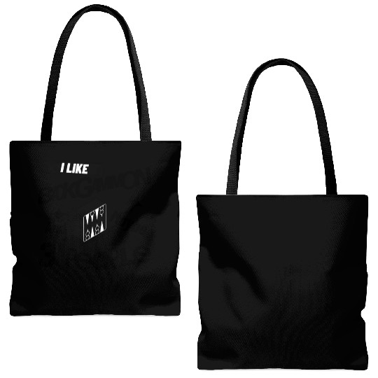 I Like Backgammon And Maybe 3 People Funny Quote Tote Bags (AOP)