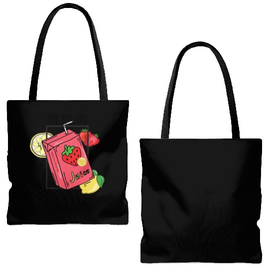 Strawberry Juice Tote Bags (AOP)