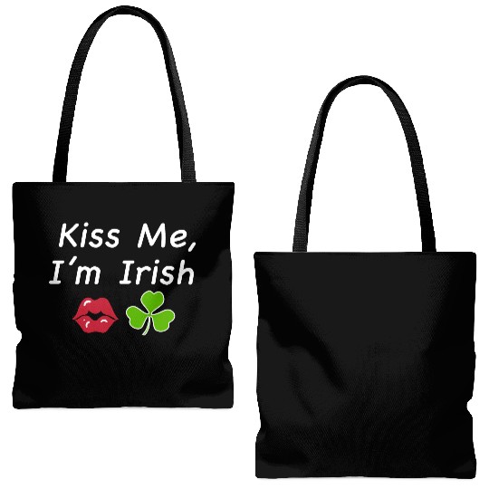 St Patricks Kiss Me I'm Irish Trendy Baby Tote Bags (AOP), Y2k