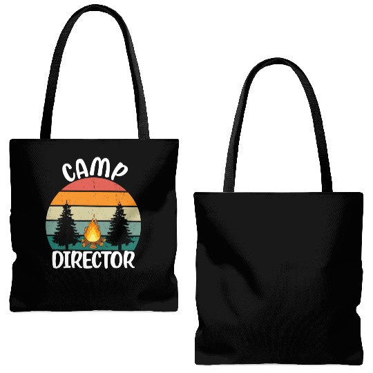 Counselor Camper Summer Camp Director Tote Bags (AOP)