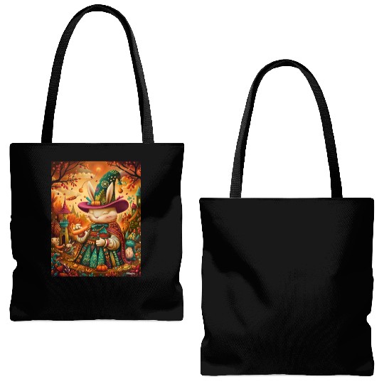 The Carrot Conjurer: A Rabbit Wizard's Naif Tote Bags (AOP)