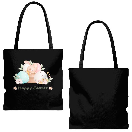 happy Easter Tote Bags (AOP)