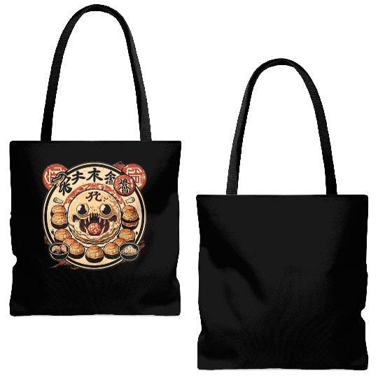 Takoyaki Attack Tote Bags (AOP)