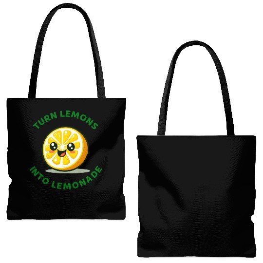 Turn Lemons Into Lemonade Tote Bags (AOP)