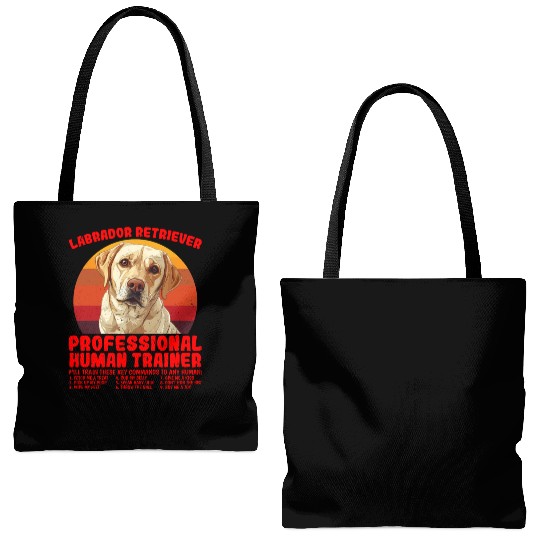 LABRADOR RETRIEVER PROFESSIONAL HUMAN TRAINER Tote Bags (AOP)