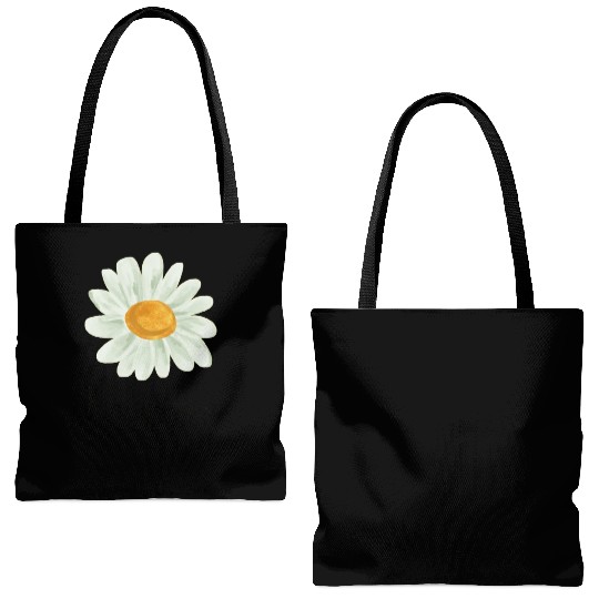 Aesthetic Spring Daisy Flower Tote Bags (AOP)