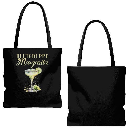 Blutgruppe Margarita Tequila Stag Party Tote Bags (AOP)