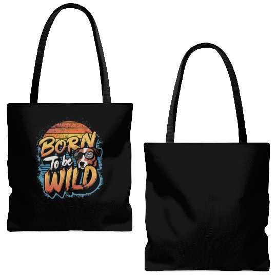 BORN TO BE WILD Tote Bags (AOP)