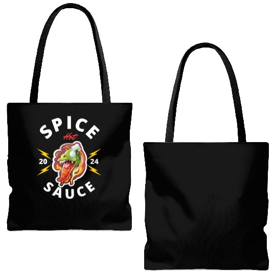 Hot Spice lover Sauce chili pepper Tote Bags (AOP)
