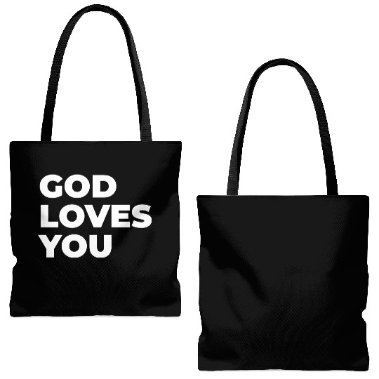 god loves you Tote Bags (AOP)
