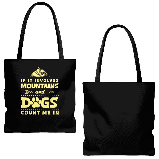 Mountaineering Rocks Trekking Mountain Sports Tote Bags (AOP)