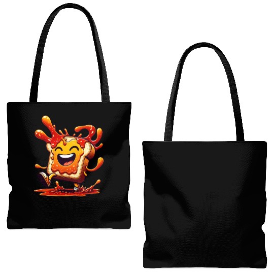 Jam Toast Delicious Breakfast Tote Bags (AOP)