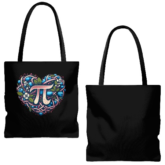 Blueberry Pi Day Tote Bags (AOP)