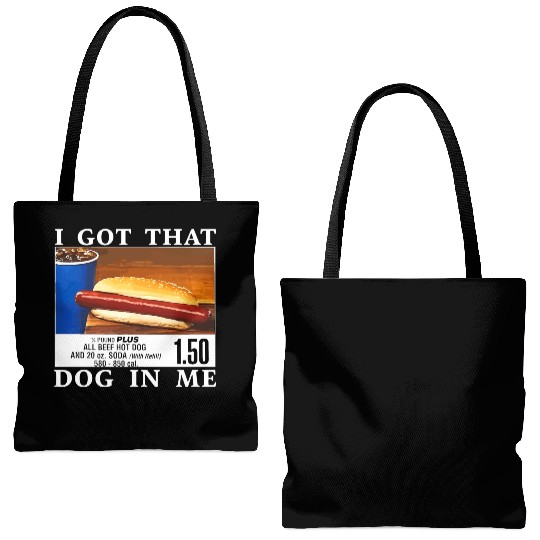 I Got That Dog In Me Funny Hot Dogs Tote Bags (AOP)